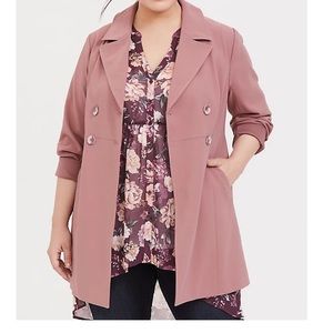 Walnut Double Breasted Coat